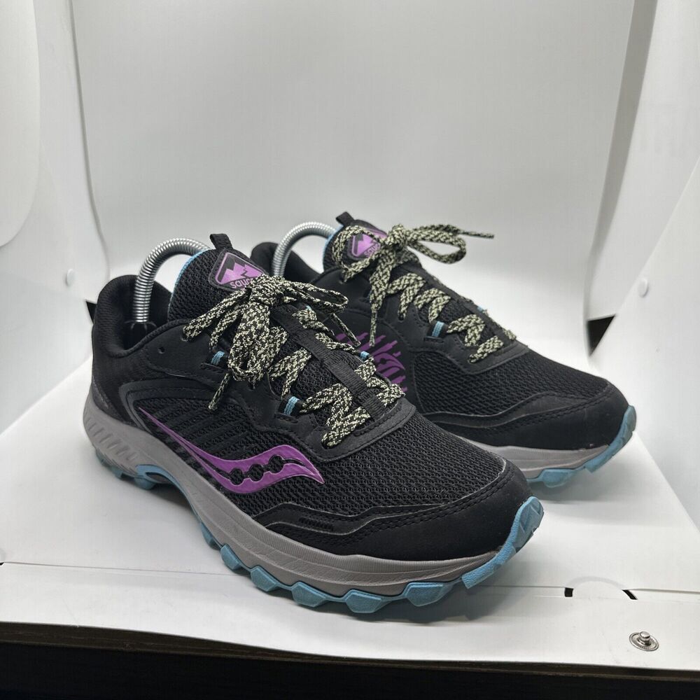 Saucony Black Purple Blue Women's Running Sneakers